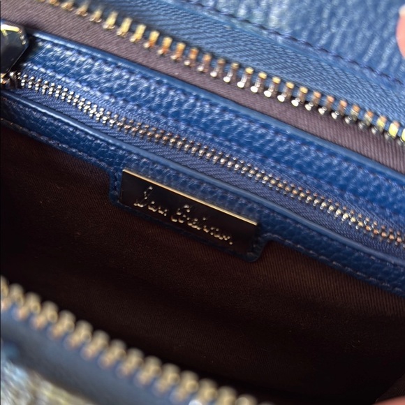 Sam Edelman Blue and Black Patterned Fringe Women's Bag with removable strap - Picture 7 of 8